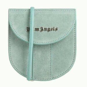 Palm Angles small suede cross body bag turquoise